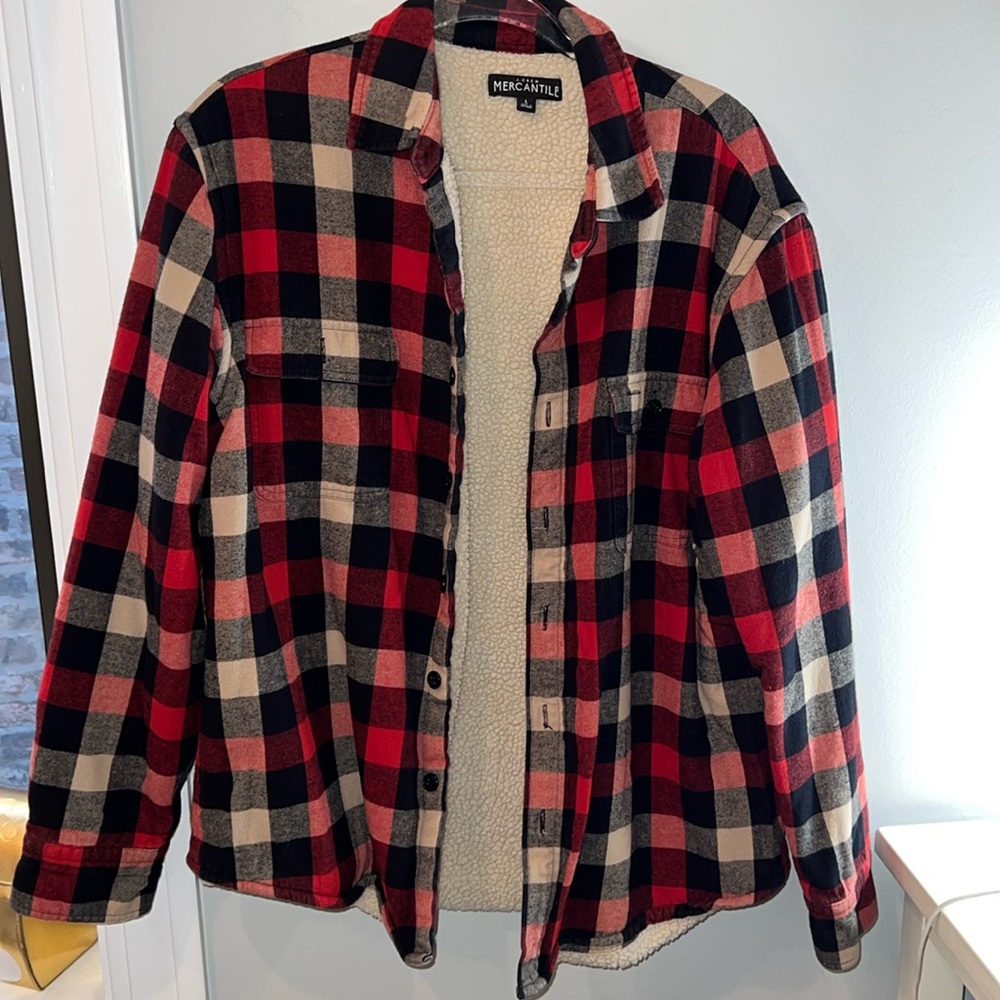 J Crew Men’s Flannel Sherpa